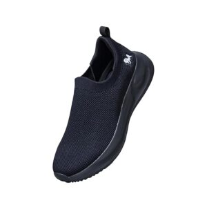 Neeman's ReLive Knit Slip-Ons Renew for Men | Soft Recycled Knit Upper, Lace-Up Fit Support, Dual-Density Cushioning & Rubber Grip Pads | Lightweight Slip-in Casual Shoes